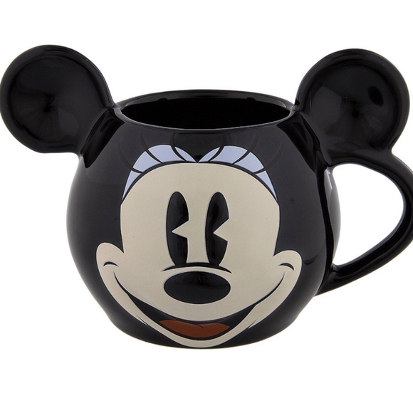 DisneyParks Minnie Mouse Sculpted Ceramic Mug With Silicone Hat Lid NWT - Picture 4 of 5